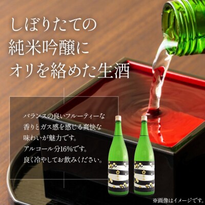 純米吟醸おりがらみ生酒1800ml×2本 gs-0135