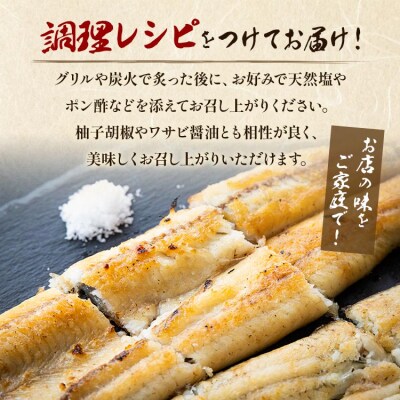 高知県産うなぎの白焼き 130～150g×4尾 - エコ包装  yw-0110