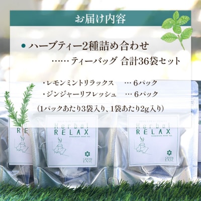ブレンドハーブティー2種の詰め合わせセット 36袋 gr-0178