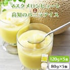 マスクメロンピューレと高知のバニラアイス 5個セット tn-0021
