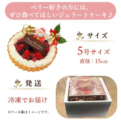 クリスマスケーキ アイス いちごタルト(クリームチーズジェラート) ドルチェかがみ dc-0062