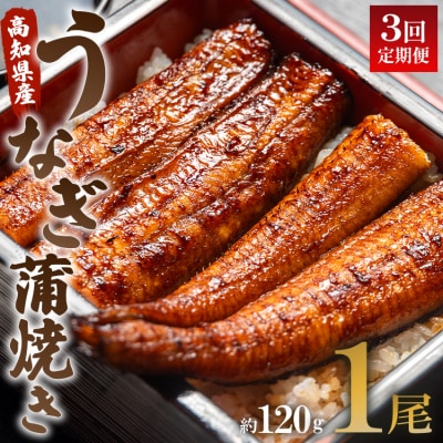 【3回定期便】うなぎ蒲焼き120g 1尾(無頭) Wun-0020
