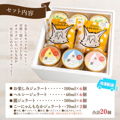 【ジェラート】いろいろな商品が味わえる バラエティギフト セット 合計20個 dc-0032