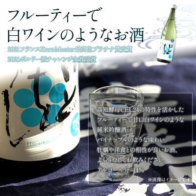 【2回定期便】純米吟醸いとをかし酒一升瓶 1800ml×1本 Wgs-0133
