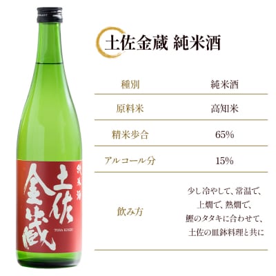 【日本酒 辛口】 土佐金蔵 純米酒 720ml×2本 gs-0201