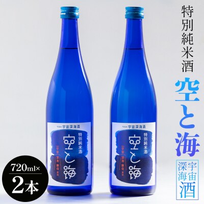 【高木酒造】土佐宇宙深海酒 特別純米酒 空と海 720ml×2本 日本酒 セット gs-0203