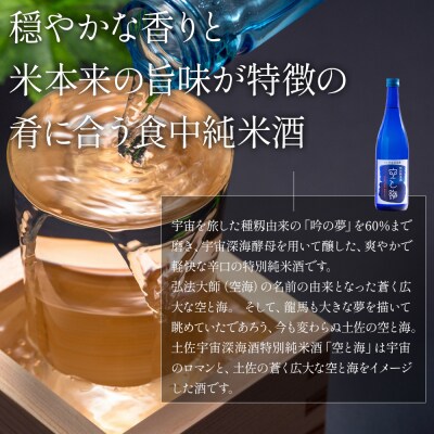 【高木酒造】土佐宇宙深海酒 特別純米酒 空と海 720ml×2本 日本酒 セット gs-0203