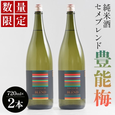 【数量限定】日本酒 720ml 豊能梅 純米酒セメブレンド 720ml×2本 gs-0205