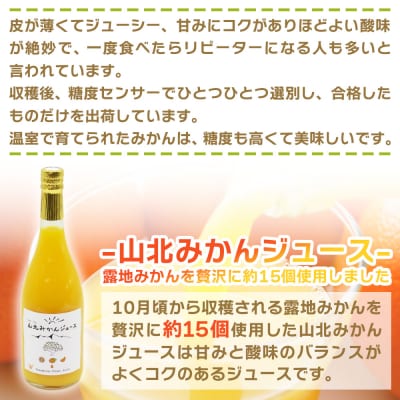 山北温室(ハウス)みかん2.5kg&山北みかんジュース(720ml) セット yk-0054