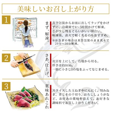 【6回定期便】かつおのたたき 計約600g (4〜5名分) Wtr-0020