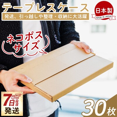 【7日程度で発送】テープレスケース(ネコポスサイズ) 30枚 ta-0049