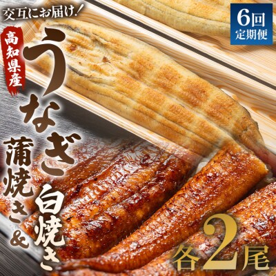 【6回定期便】うなぎ屋きた本 うなぎ蒲焼き&白焼き120g 2尾(無頭) Wun-0049