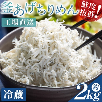 【冷蔵】釜揚げしらす(ちりめん) 約2kg しらす干し しらす mu-0017