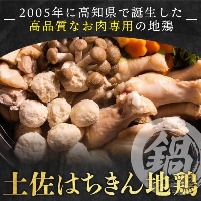土佐はちきん地鶏 鍋セット 約2〜3人前 地鶏 鶏肉 ad-0001