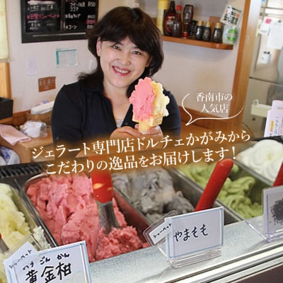 ドルチェかがみ こーにゃんもなかジェラート&お楽しみジェラートセット 6個入り dc-0054