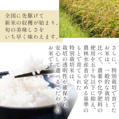 2回定期便 無洗米 特別栽培米 コシヒカリ 2kg Wnu-0006