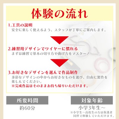 ワイヤークラフト体験 ペアチケット ak-0009