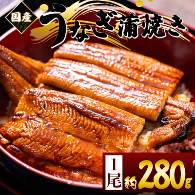 うなぎの蒲焼き 約280g 1尾 国産養殖 ウナギ 鰻蒲焼 fb-0174