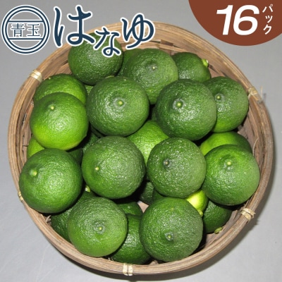 【7月より順次発送】花柚子 はなゆ青玉 16パック 国産 柚子 hy-0002