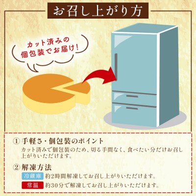 チーズケーキ 6号サイズ 1/2ホール分 5カット ベイクドチーズケーキ mo-0005