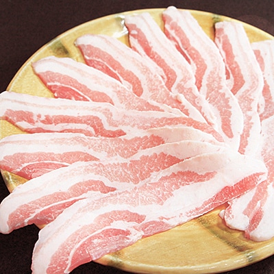 信州飯田のブランド豚「幻豚」 焼肉用バラ肉&肩ロースステーキ(合計2kg)セット