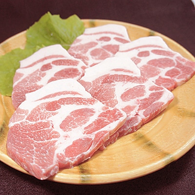 信州飯田のブランド豚「幻豚」 焼肉用バラ肉&肩ロースステーキ(合計2kg)セット