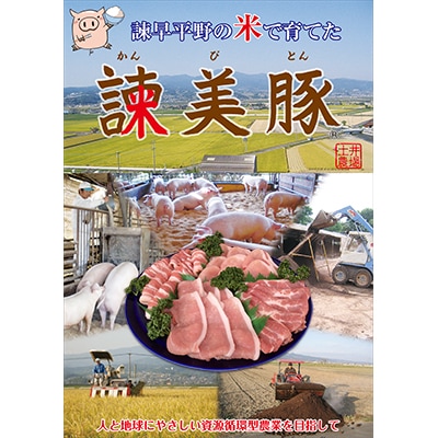 【のし付き】ロースたっぷり焼肉セット 1.2kg　諫早平野の米で育てた諫美豚(かんびとん)