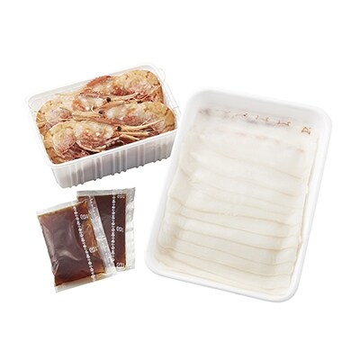 【厳選品】 刺身用特大ボタンエビ タコしゃぶ たっぷり1kgセット