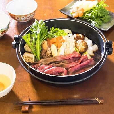 【ミートショップカワムラ】黒毛和牛すきやき用500g