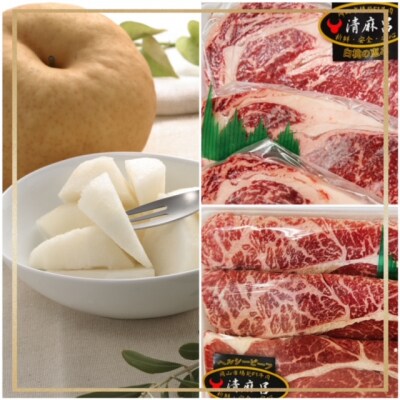 【令和6年発送・先行受付】果物とお肉の定期便　全8回コースB　zu-2