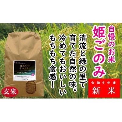 米　おいしいお米　姫ごのみ(玄米)15kg　yy-25　
