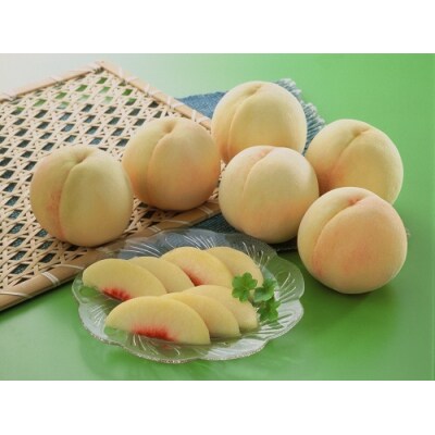 【令和7年発送】　岡山県産　岡山白桃8～10玉(約2.0kg)aa-105