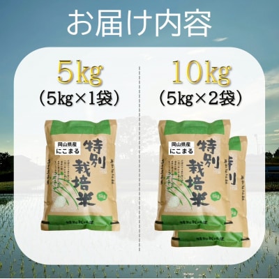 【お米　特別栽培米】岡山県産「にこまる」10kg(令和7年産)FF-46