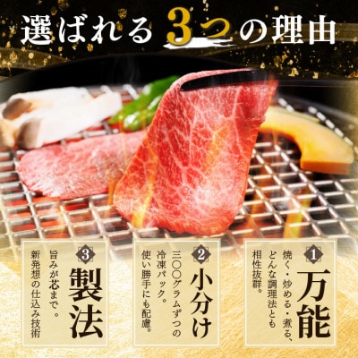 黒毛和牛 焼肉用 スライス 1.2kg(300g×4パック)