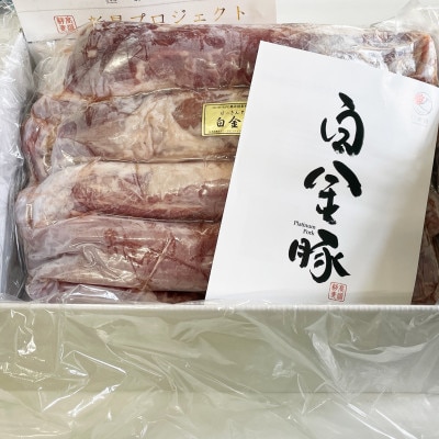 白金豚ヒレ丸10本【冷凍】かたまり肉ブロック