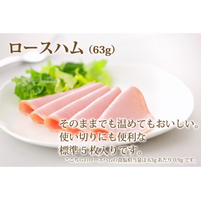 銀河フーズ　＜減塩&糖質ゼロ＞ロースハム・ベーコン・ウィンナー10個セット