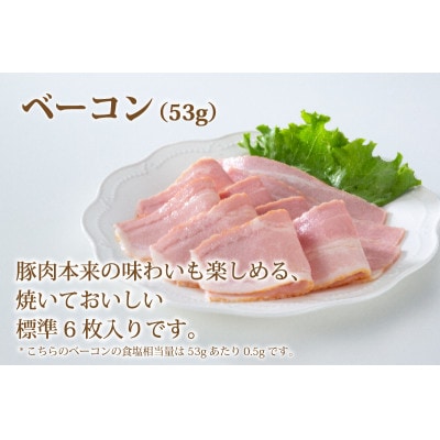 銀河フーズ　＜減塩&糖質ゼロ＞ロースハム・ベーコン・ウィンナー10個セット