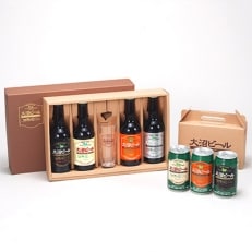 大沼ビールグラスセット(330ml 4種各1本+グラス+350ml 3種各1缶)