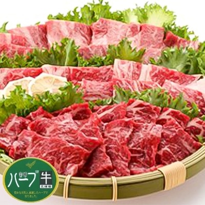 宮崎ハーブ牛交雑種 焼肉セット1.2kg