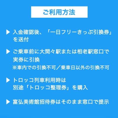 わたらせ渓谷鐵道一日フリーきっぷ&富弘美術館入館招待券【48】