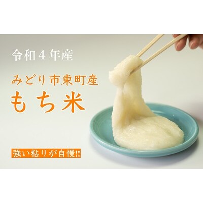 【令和4年産】みどり市東町産もち米(群馬5号)【180】