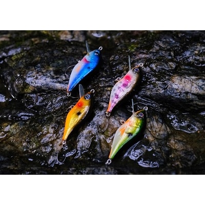 木製ハンドメイドルアー(2)【シャッド型】　ヤマメ1個【a206】