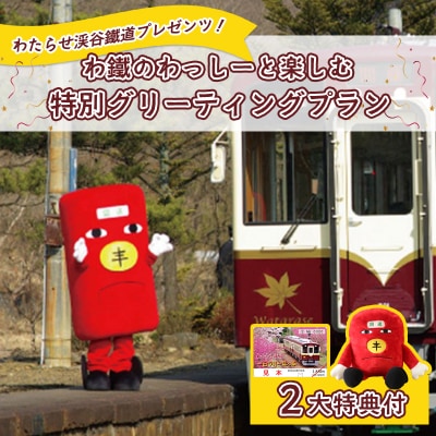 わたらせ渓谷鐵道プレゼンツ!「わ鐵のわっしー」と楽しむ特別グリーティングプラン【a224】