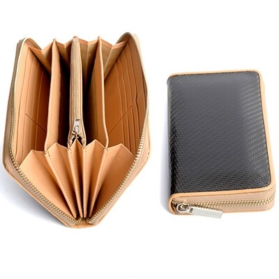 sansaQua flybiz Accessories カーボン長財布 ナチュラルヌメ