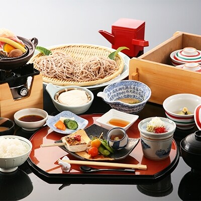高級旅館【悠湯里庵】にご招待!豆腐とそば会席とご入浴のセットプラン 2名様の招待券