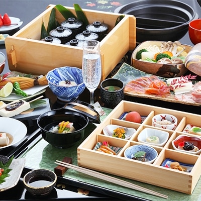 憧れの宿【悠湯里庵】　眺望の別館悠山『平日限定　1泊2食付きプラン』　2名様宿泊招待券