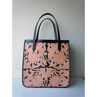 国産牛革手描き染ショッピングバッグ お礼品詳細 ふるさと納税なら さとふる