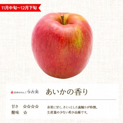 2026年!甘い!幻のりんご【あいかの香り】約5kg　信州のりんご