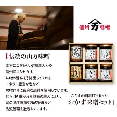 こだわり味噌でつくった「おかずみそセット」