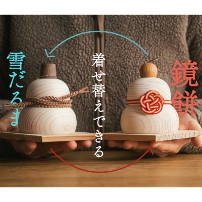 木の鏡餅